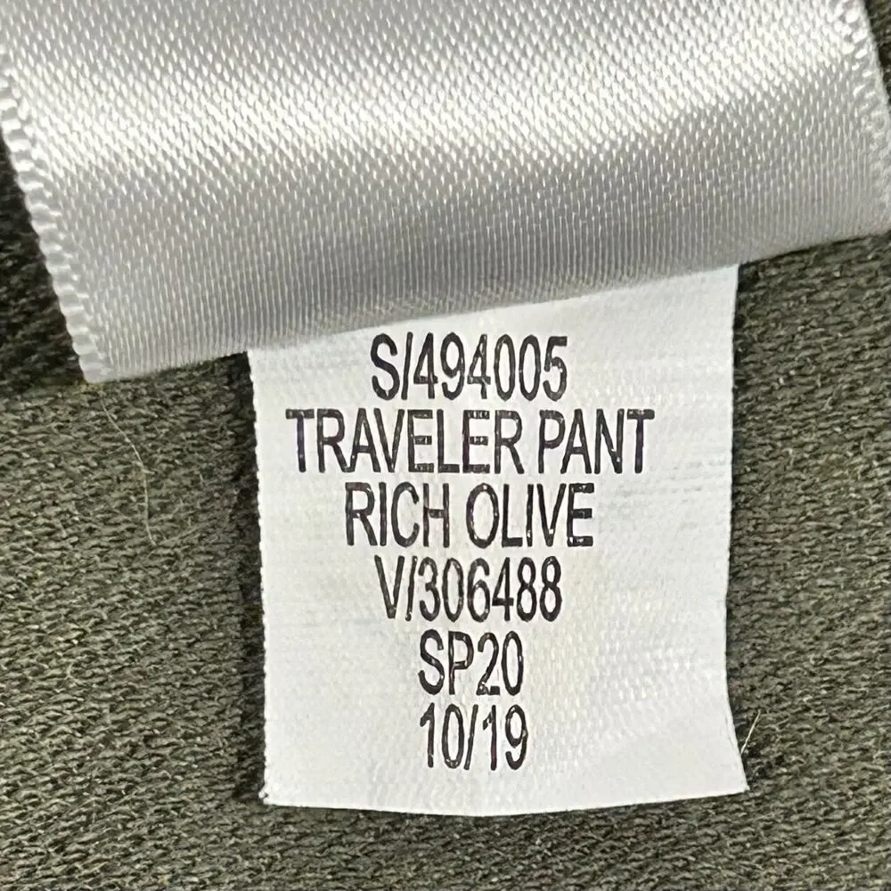 Banana Republic Men's Traveler Slim Fit Olive Green 5-Pocket Chino Pants 30x32